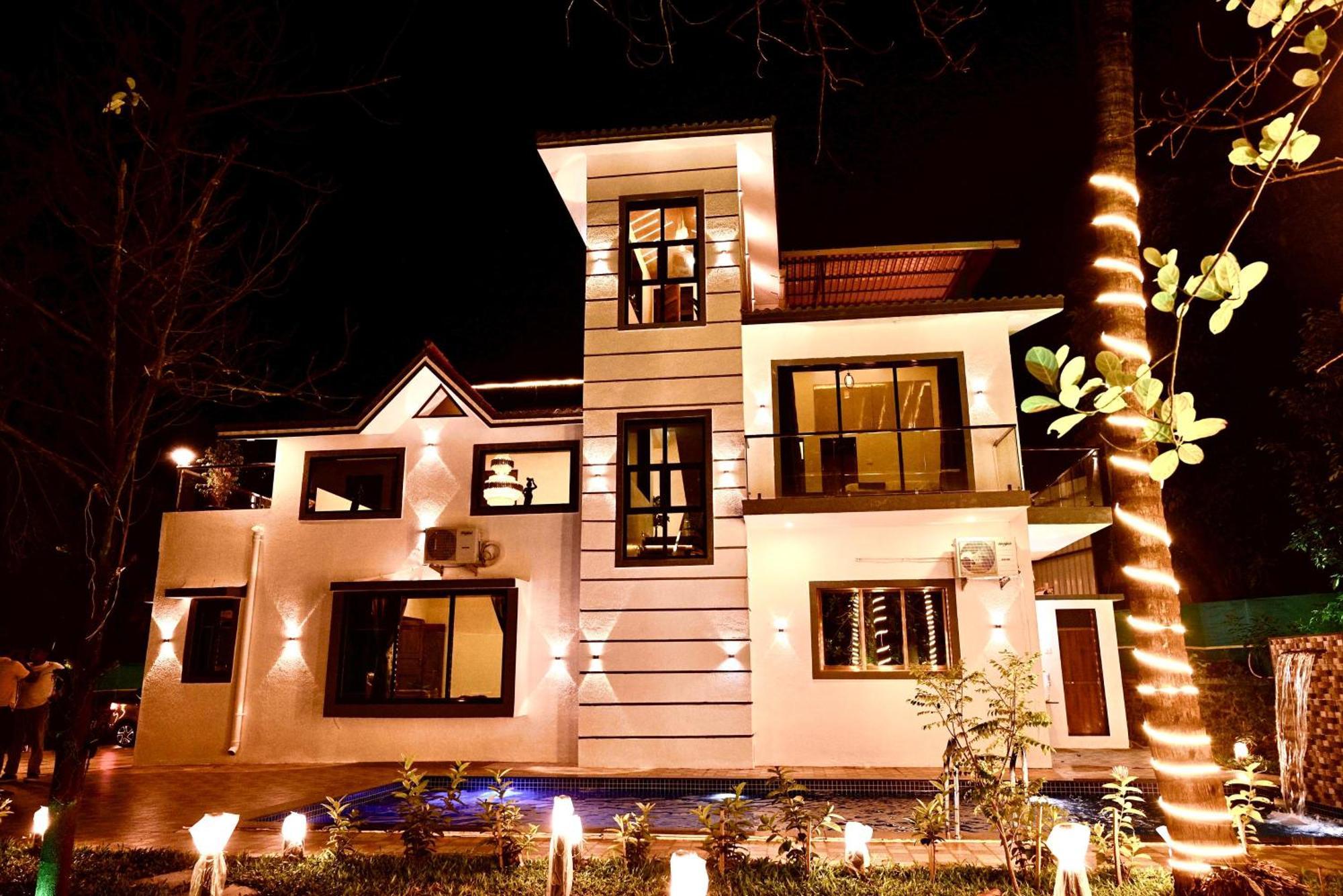 Seas The Day Luxurious 5Bhk Villa 2Min From Awas Beach With Huge Private Pool Alībāg Exterior photo