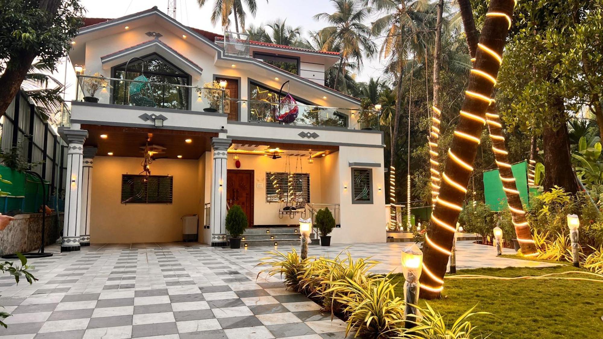 Seas The Day Luxurious 5Bhk Villa 2Min From Awas Beach With Huge Private Pool Alībāg Exterior photo