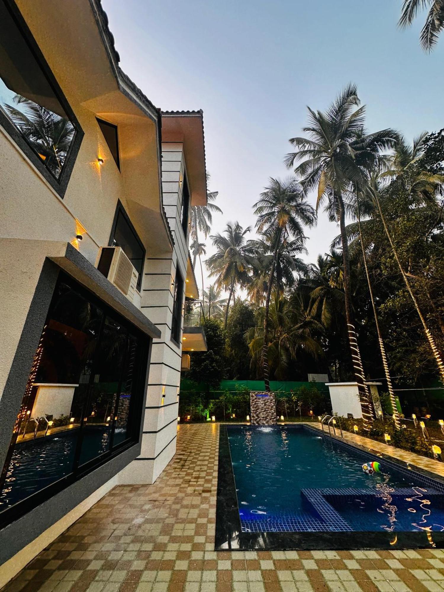 Seas The Day Luxurious 5Bhk Villa 2Min From Awas Beach With Huge Private Pool Alībāg Exterior photo