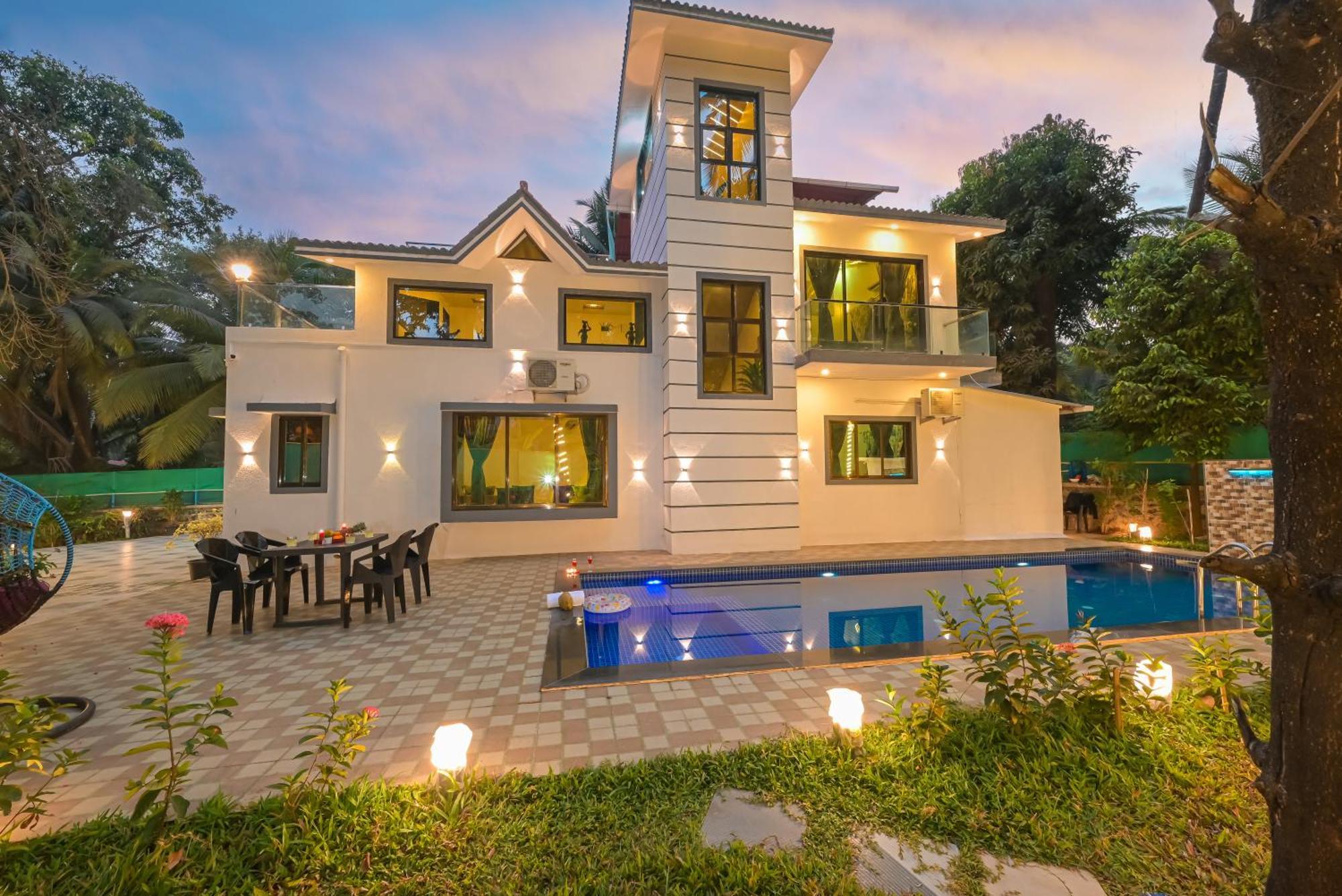 Seas The Day Luxurious 5Bhk Villa 2Min From Awas Beach With Huge Private Pool Alībāg Exterior photo